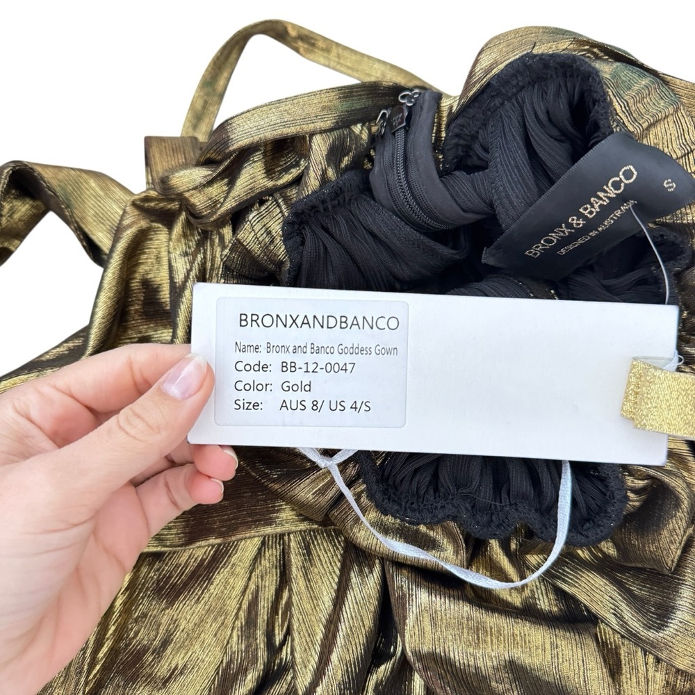 Bronx and Banco Goddess Gown Gold - Picture 8 of 9